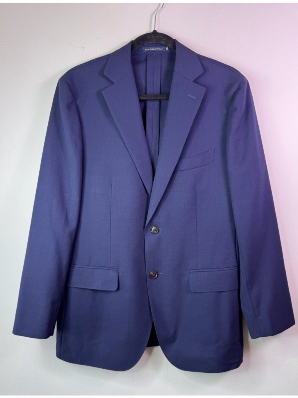 Suitsupply Lanificio Cerutti Traveller Men Havana Slim Navy Blazer Jacket 42S